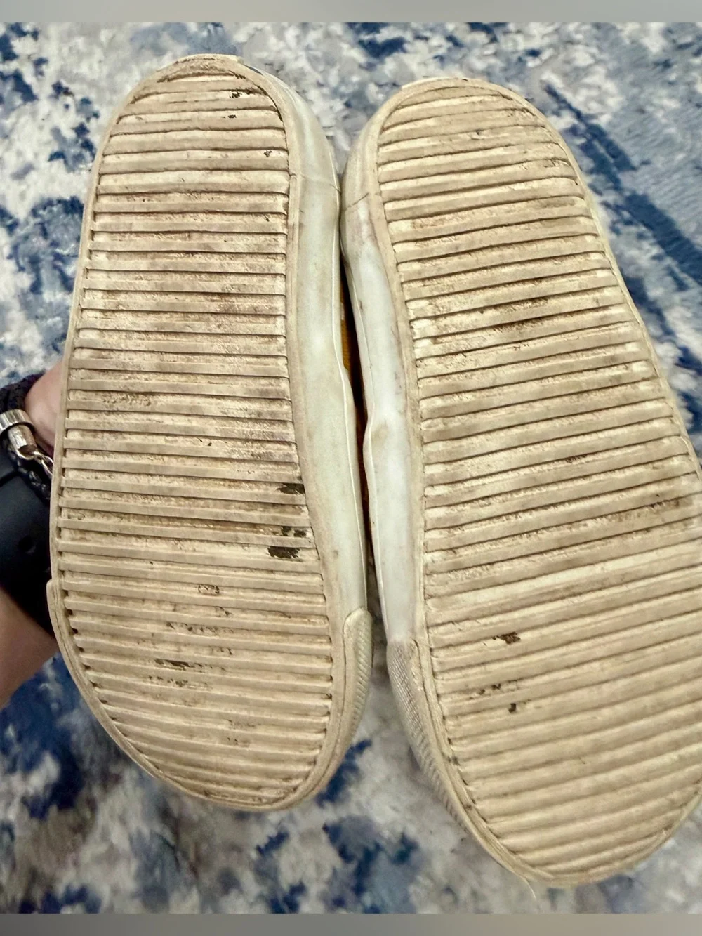 Old Navy Yellow Polka Dot Slip-On Sneakers for Kids